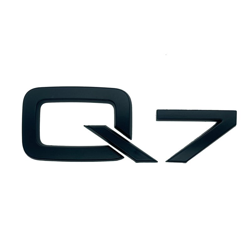AD-Q7, Audi Q7 Black Style 3D Trunk Logo Badge Rear Tailgate Lid Nameplate Q7