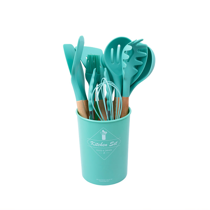 SCS-002-12, 12 Pieces Silicone Cooking Set