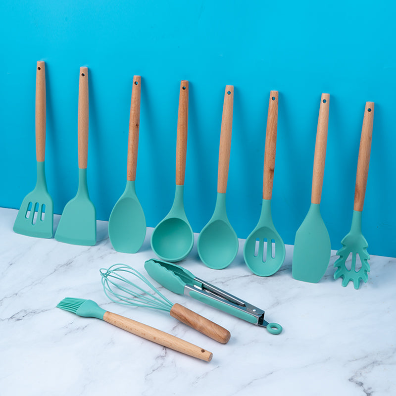 SCS-002-12, 12 Pieces Silicone Cooking Set