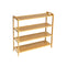 SHR-001-3-80, Bamboo-Wood 3 Tier Shoes Rack