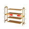 SHR-001-3-80, Bamboo-Wood 3 Tier Shoes Rack