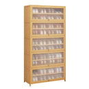 SHR-002-8-80, Bamboo-Wood 8 Tier Shoes Rack