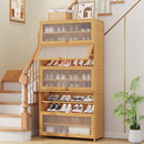 SHR-002-2-80, Bamboo-Wood 2 Tier Shoes Rack