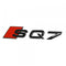 AD-SQ7, Audi SQ7 Black Style 3D Trunk Logo Badge Rear Tailgate Lid Nameplate SQ7
