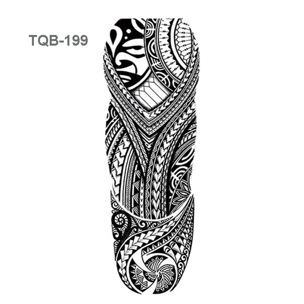 TQB-016, Full Arm Temporary Tattoo Sticker