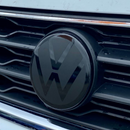 TOUAREG-21-DA-COVER-SET, VW Touareg 2021 Black Style Front & Rear Badge Cover Set